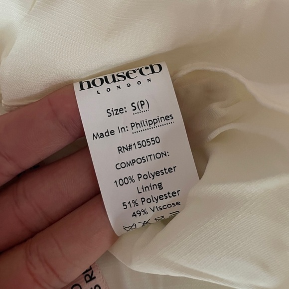 NEW! House of CB- Princess Ivory Georgette Mini Dress Size Small PLUS CUP - Picture 12 of 12
